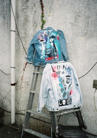 "LUNA" custom denim jacket